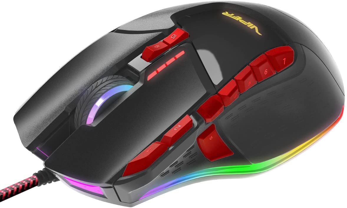 Verticale de la souris de Jeu Krom Kaox RVB - DiscoAzul.com