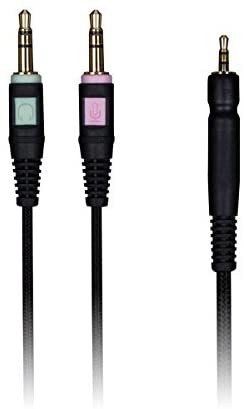 Câble Audio De Remplacement SYSTEM-S 1,2 M Pour Casque Sennheiser & AKG - Noir, Connecteur Coudé 2,5 Mm