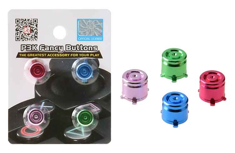 Boutons de Commande en Aluminium P3K Fancy (PS3/PS4)