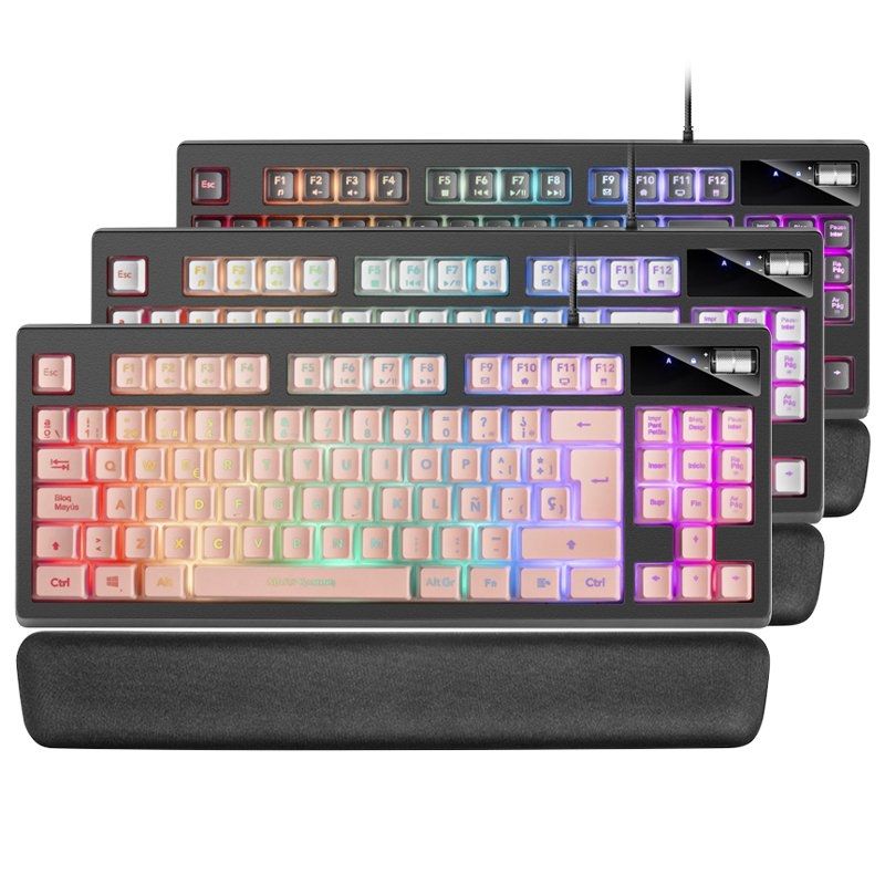 MARS GAMING Clavier Gamer MK023 RGB (Rose)