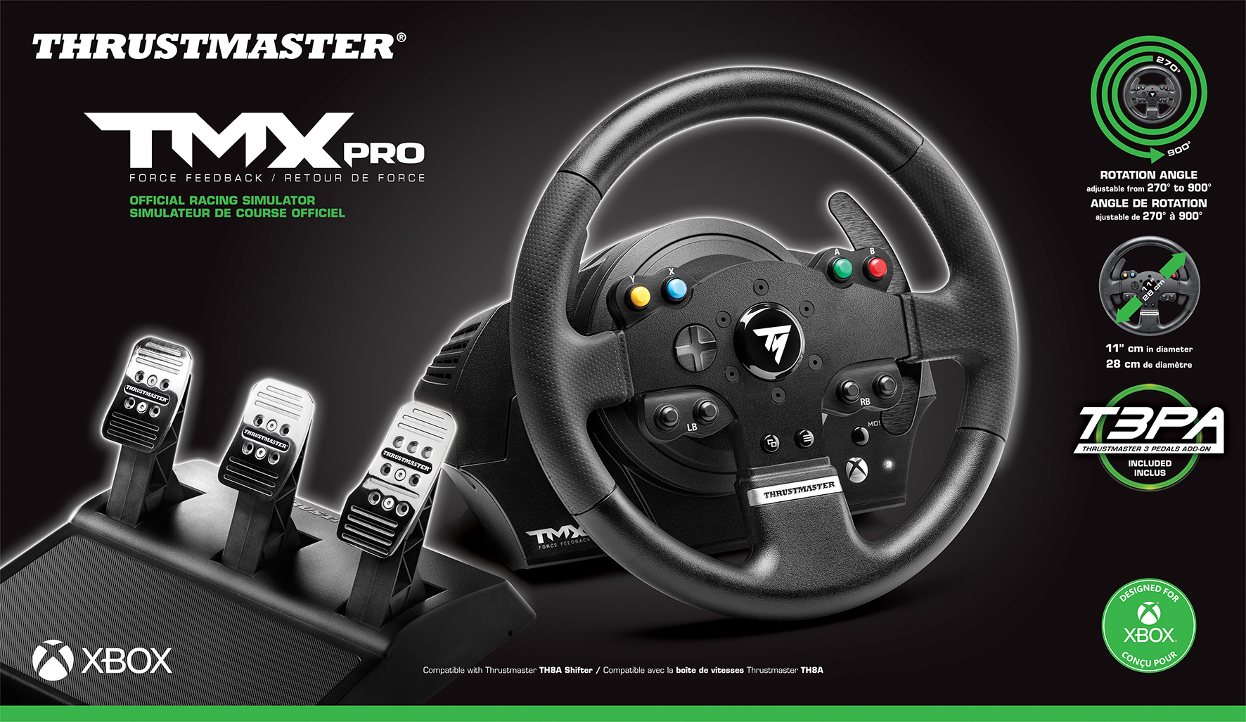 Thrustmaster TMX Pro PC/Xbox One - DiscoAzul.com