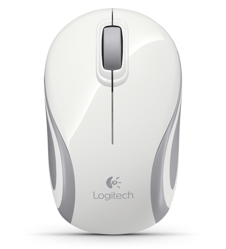 Logitech - Souris Mini Mouse M187 sans fil, noir/argenté